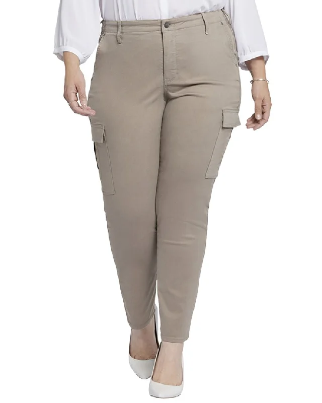 Crazy Discounts Inside!Crazy Discounts Inside!NYDJ Plus Sheri Saddle wood Slim Cargo Jean