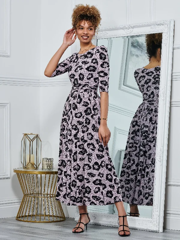 Lowest Prices Guaranteed!Lowest Prices Guaranteed!Ozella Jersey Floral Print Maxi Dress, Pink Floral