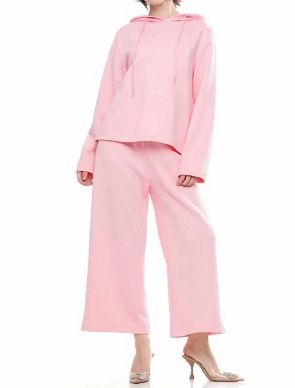 Special Discounts Inside!Special Discounts Inside!Quilt Wide Leg Pants In Pink