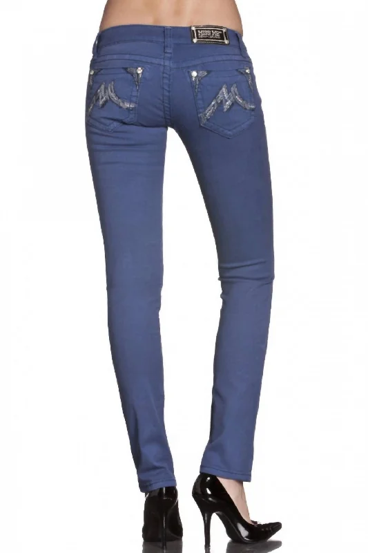 One Click Away from Big Savings!One Click Away from Big Savings!Skinny Colored Denim In Cobalt