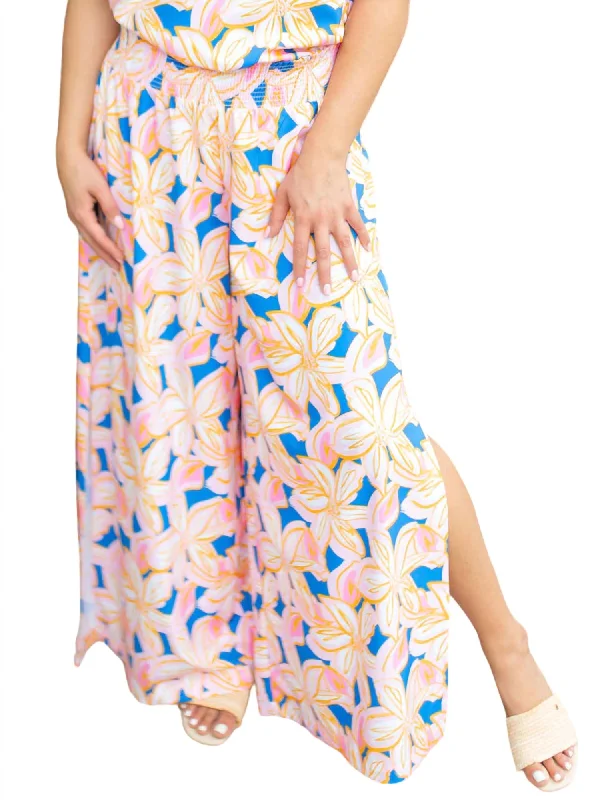 Your Dream Deal is Here!Your Dream Deal is Here!Smocked Waist Pull-On Pant In Paradise View Blue