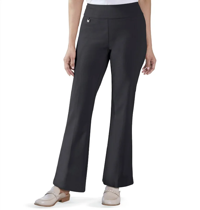 Your Shopping Wish, Our Discount Command!Your Shopping Wish, Our Discount Command!Wide Band Elastic Waist Flare Leg Pant In Black
