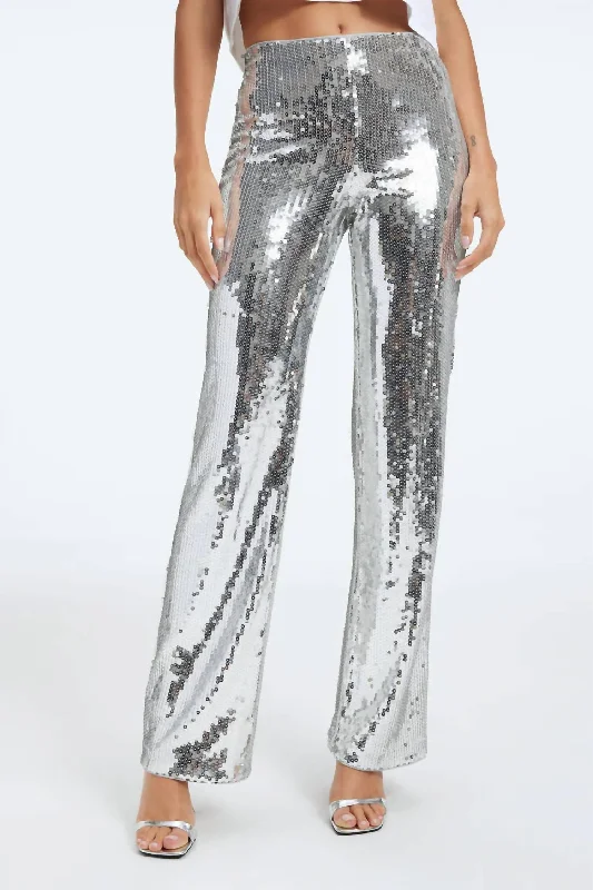 Massive Price Cuts!Massive Price Cuts!Women's Glitter Pant In Silver