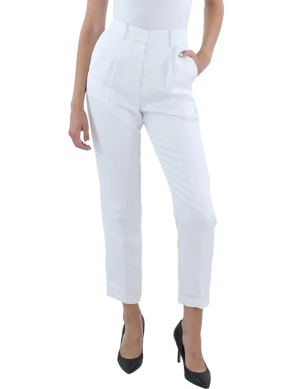 Get Ready to Save!Get Ready to Save!Womens Pleated Mid Rise Straight Leg Pants