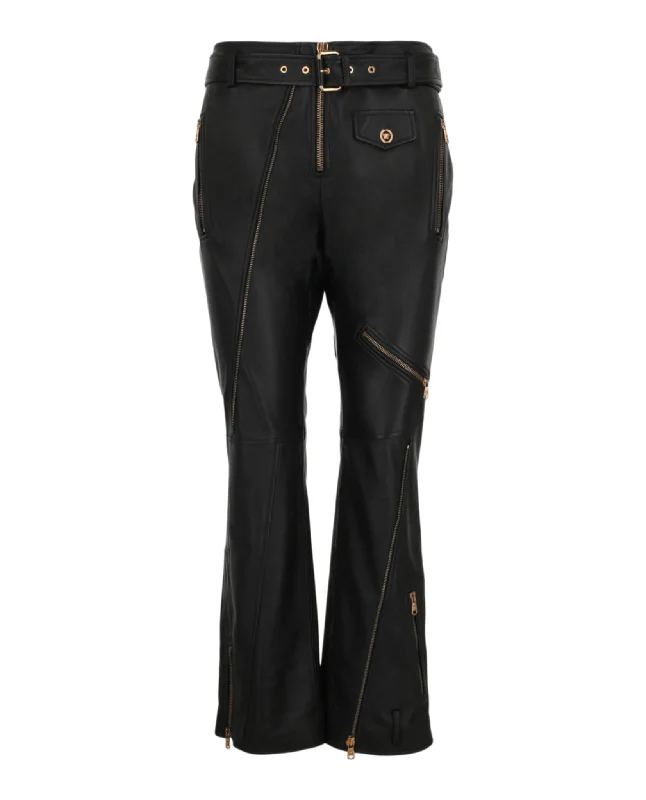 Limited-Time Price Drop!Limited-Time Price Drop!Zipper Detailed Leather Pants