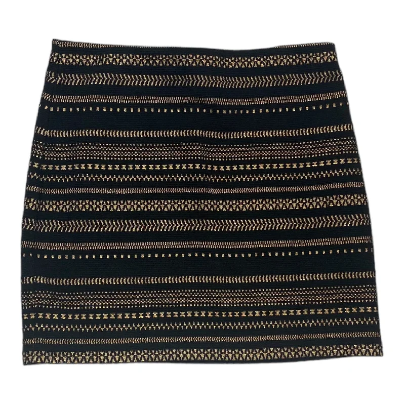 Special Offer – Act Fast!Special Offer – Act Fast!Black & Gold Skirt Midi Express, Size M