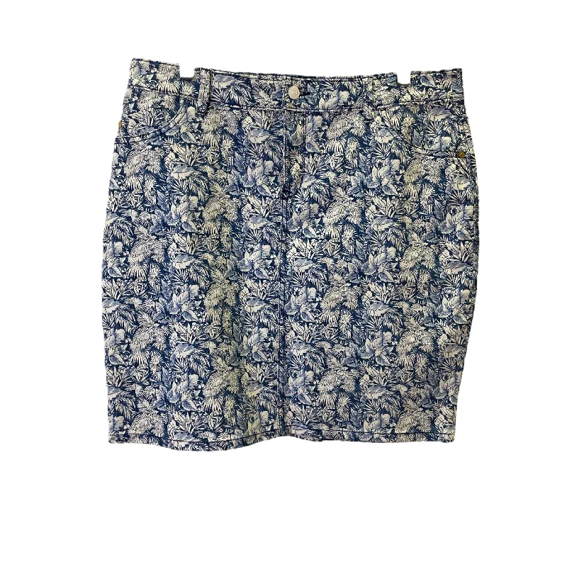 Your Dream Deal is Here!Your Dream Deal is Here!Blue & White Skirt Midi By Tommy Bahama, Size: 14