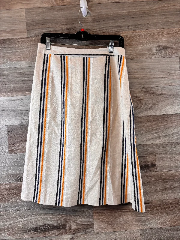 Don't Miss Out!Don't Miss Out!Cream & Orange Skirt Midi Who What Wear, Size 10