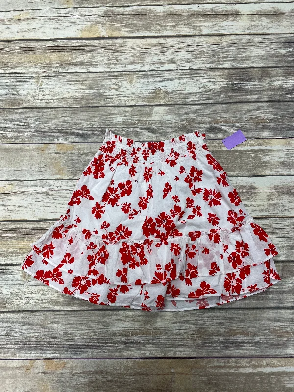 Instant Savings Await!Instant Savings Await!Red & White Skirt Mini & Short J. Crew, Size Xxs