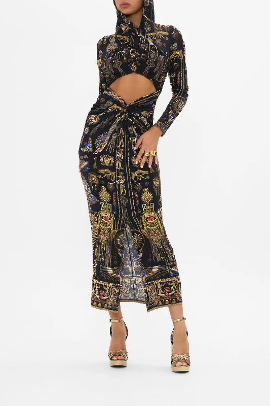 Amazing Prices You Can’t Resist!Amazing Prices You Can’t Resist!TWIST FRONT JERSEY HOODED DRESS CARTOUCHE KINGDOM