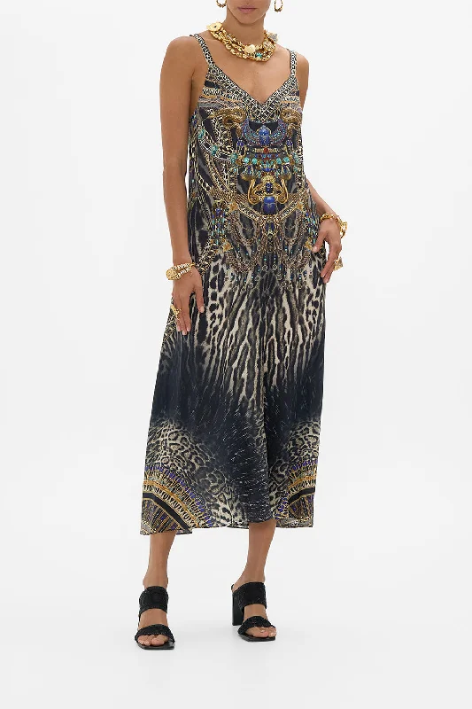 Save More Than Ever!Save More Than Ever!V NECK MIDI SLIP DRESS CAT WORSHIP