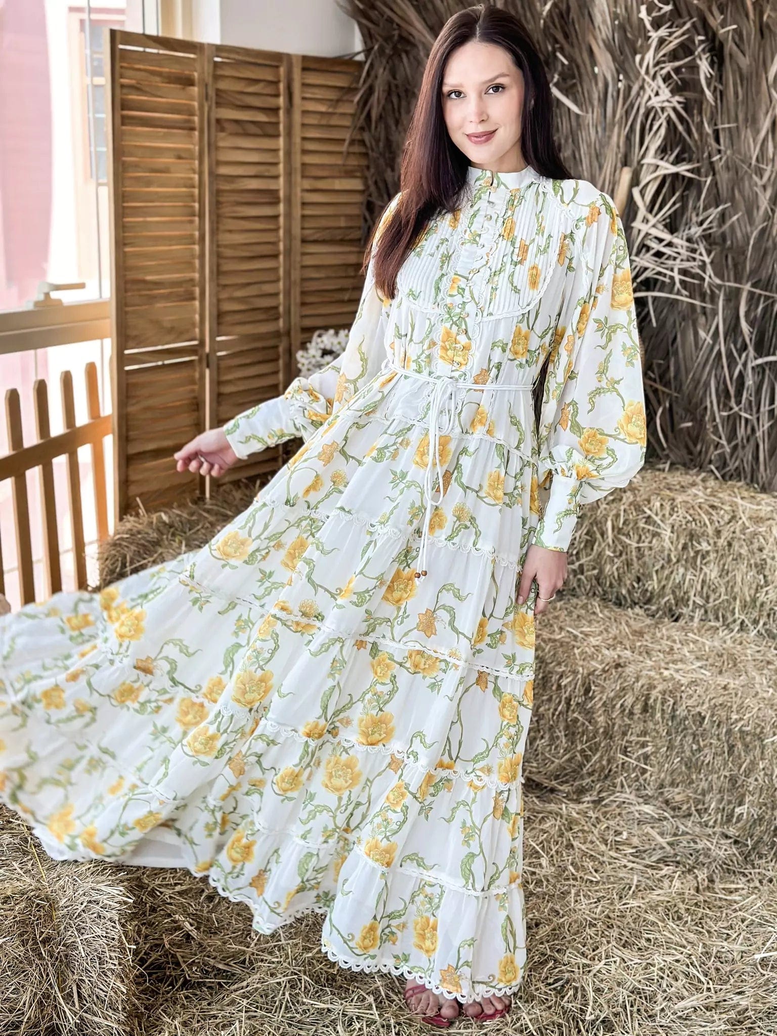 Great Deals, Just for You!Great Deals, Just for You!Auryn Floral Lace Long Dress