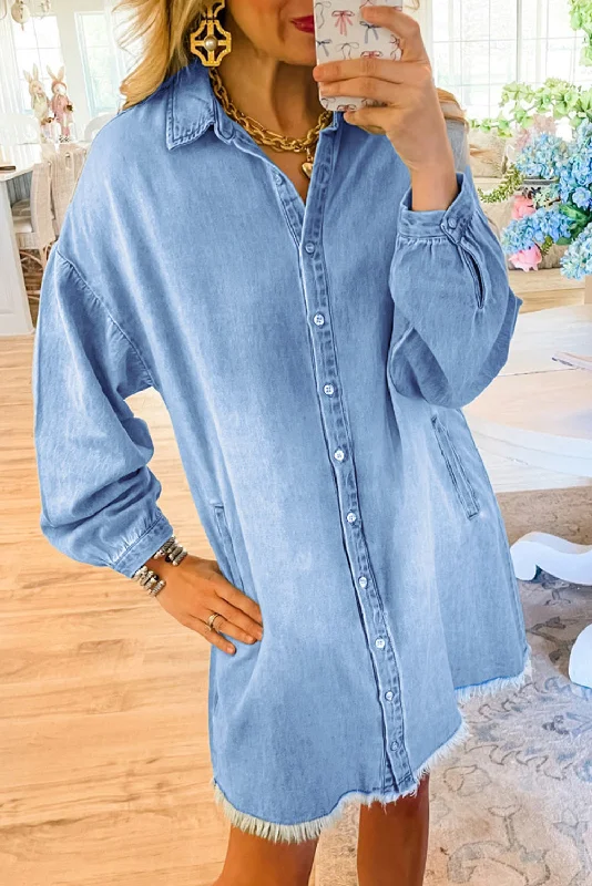Exclusive Deals Just for You!Exclusive Deals Just for You!Denim Medium Wash Shirt Dress Exclusive Deals Just for You!Exclusive Deals Just for You!Denim Medium Wash Shirt Dress