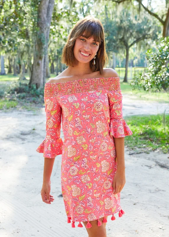 Snag the Best Prices Now!Snag the Best Prices Now!Coral Metallic Off the Shoulder Dress Snag the Best Prices Now!Snag the Best Prices Now!Coral Metallic Off the Shoulder Dress