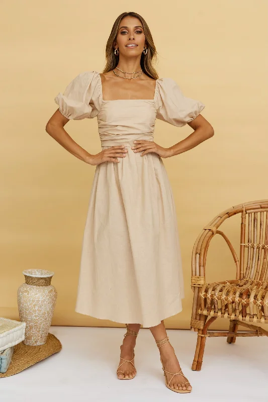 Shop More, Spend Less!Shop More, Spend Less!Delfino Maxi Dress Tan