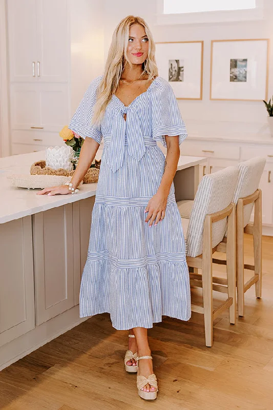 Crazy Discounts Inside!Crazy Discounts Inside!Dockside Dreams Seersucker Maxi Dress