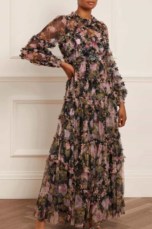 Your Shopping Spree Starts Here!Your Shopping Spree Starts Here!English Rose Diamond Ruffle Gown