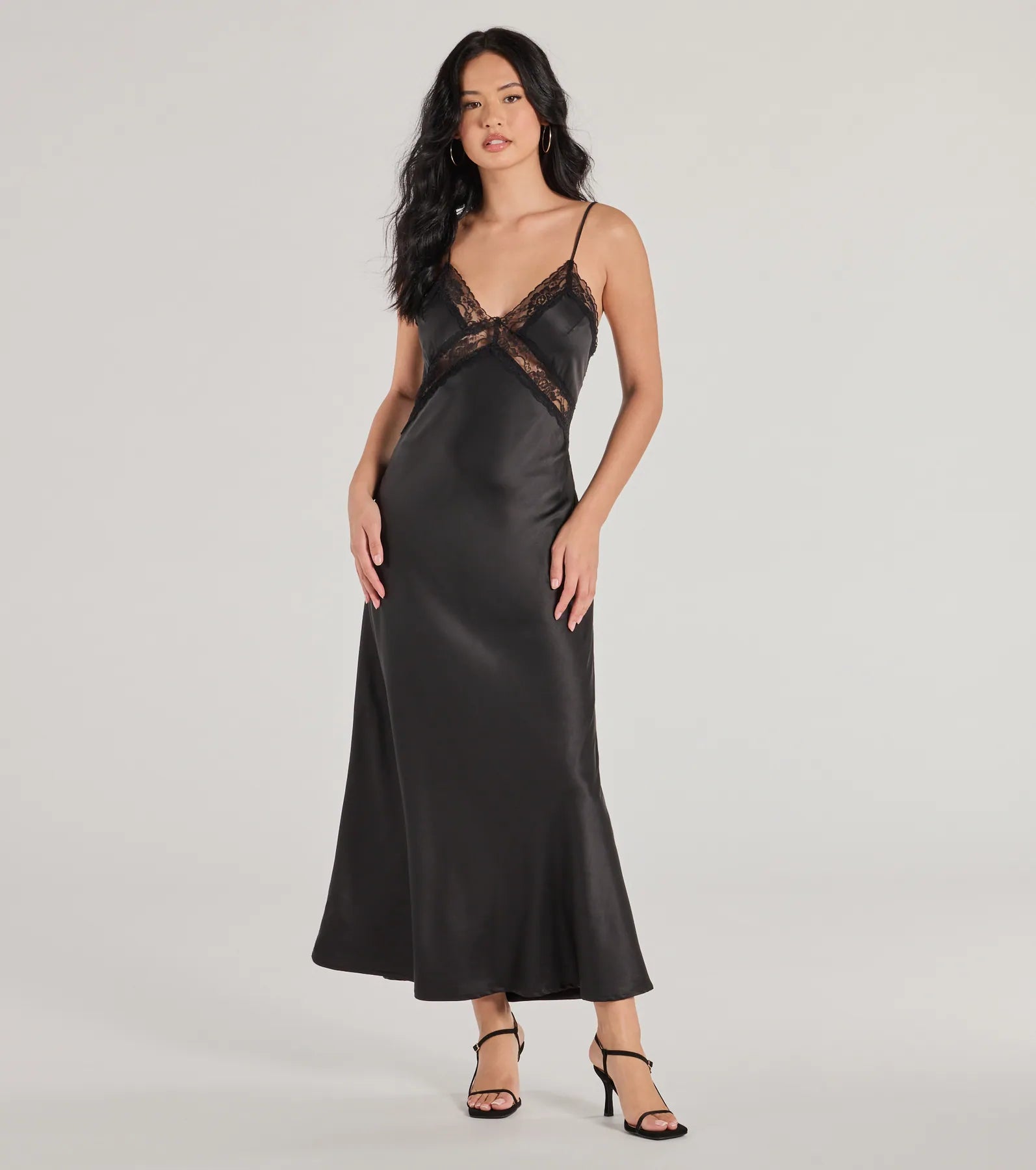 Save Money, Shop Happy!Save Money, Shop Happy!Ethereal Beauty Satin and Lace Long Slip Dress
