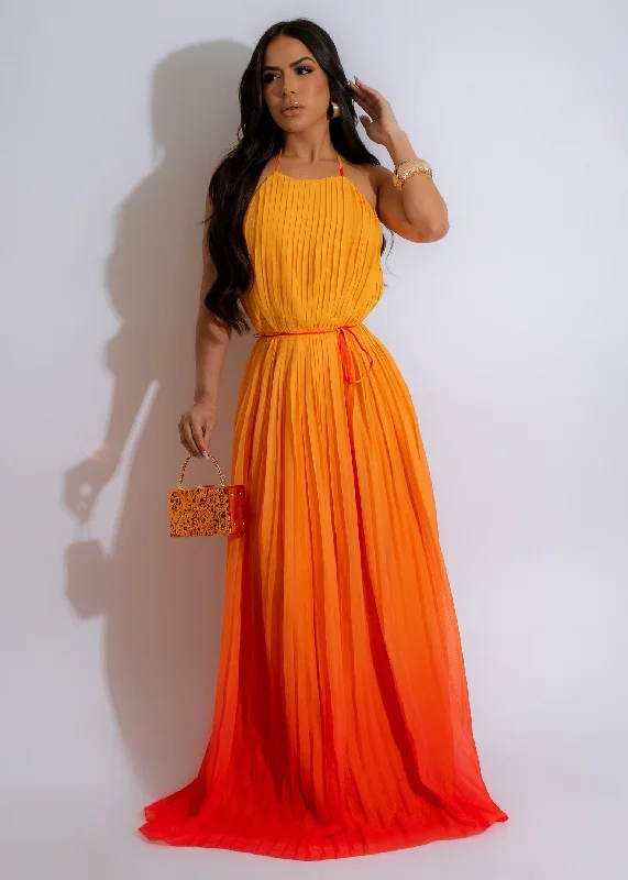 Price Drop Alert!Price Drop Alert!Hot Possession Ombre Maxi Dress Orange