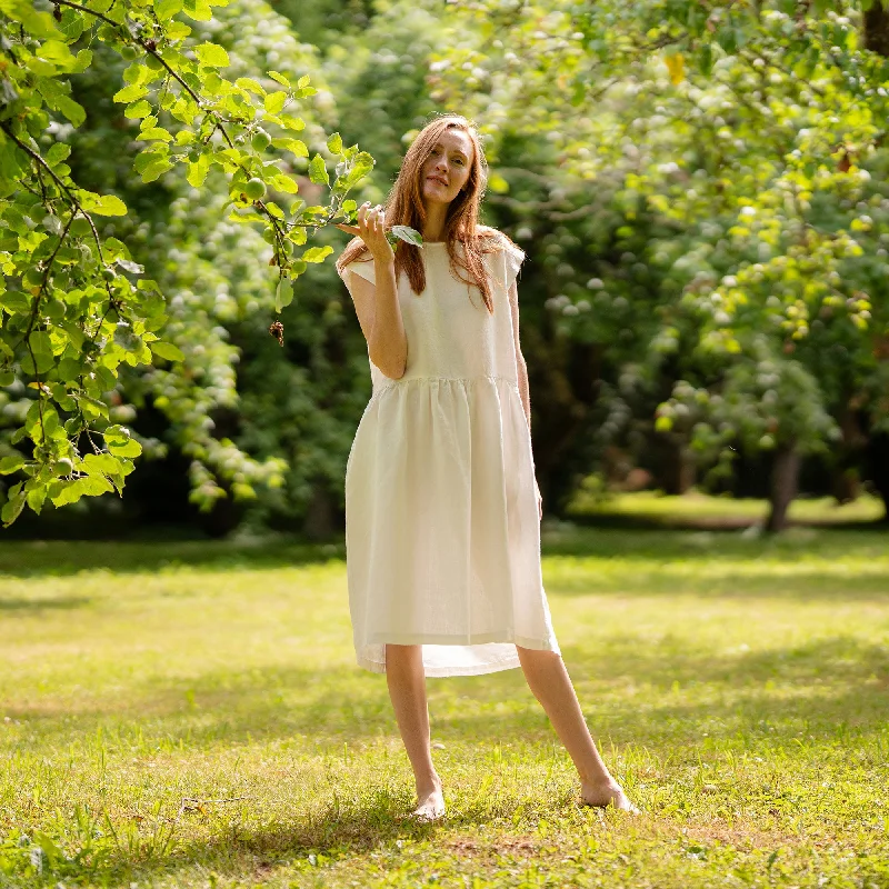 Everything Must Go!Everything Must Go!Smock Dress Cecilia Pure White