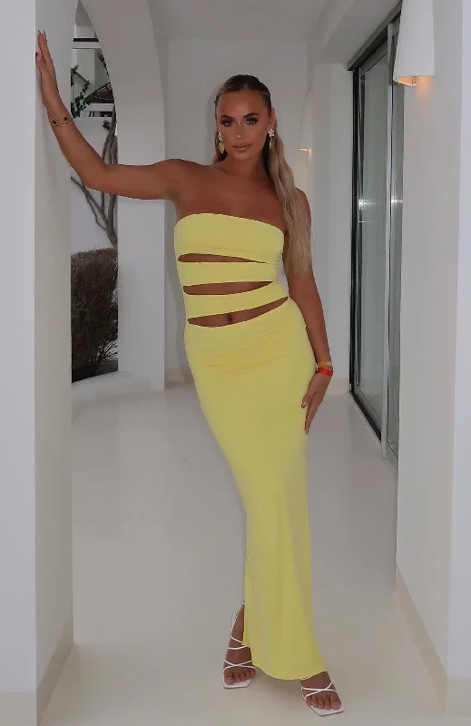Special Offer – Act Fast!Special Offer – Act Fast!Midnight Rain Maxi Dress Lemon