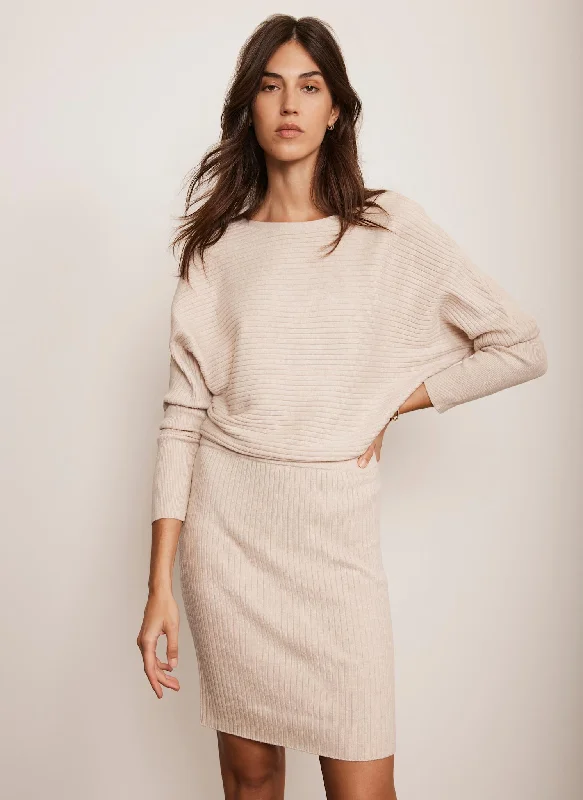Limited Edition, Limited Price!Limited Edition, Limited Price!Neutral Batwing Knit Dress
