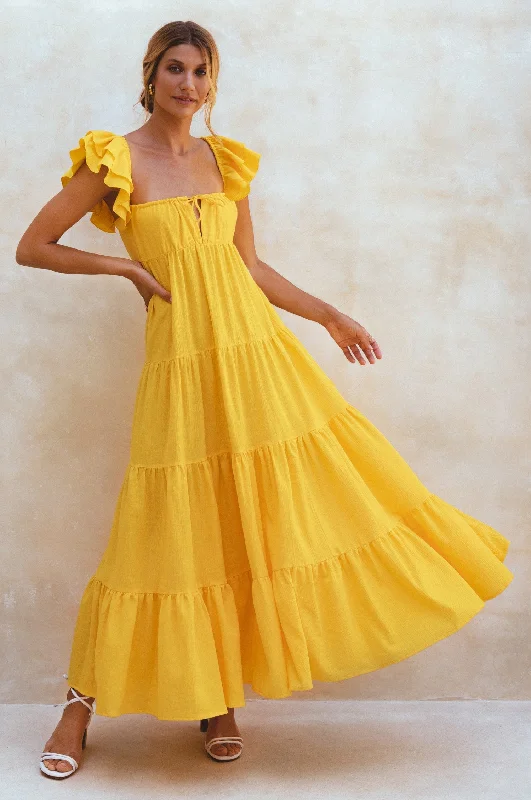 Only a Few Left – Order Now!Only a Few Left – Order Now!Nymph Bohemian Linen Maxi Dress