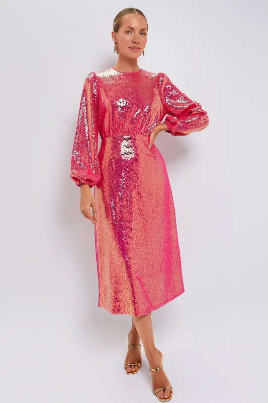 Unbeatable Prices!Unbeatable Prices!Pink Sequin Ivanna Dress