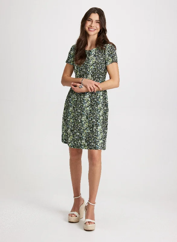 More Discounts, More Joy!More Discounts, More Joy!Short-Sleeve Floral Jersey Dress More Discounts, More Joy!More Discounts, More Joy!Short-Sleeve Floral Jersey Dress