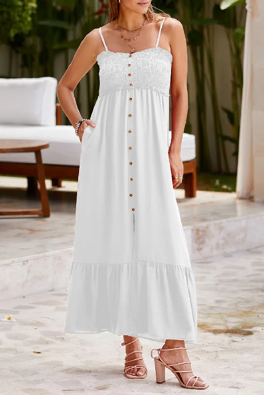 Buy More, Save More!Buy More, Save More!Smocked sheer ruffle dress - M, L, XL