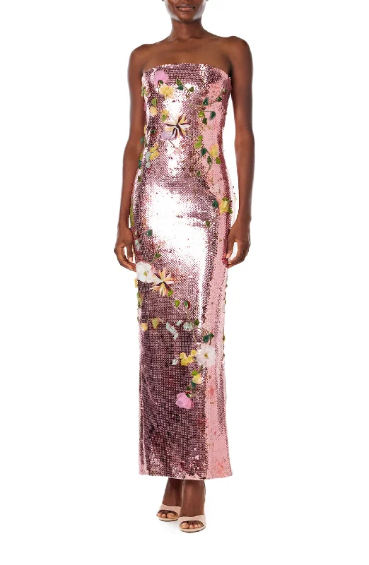 Hurry! While Supplies Last!Hurry! While Supplies Last!Strapless Embroidered Sequin Gown