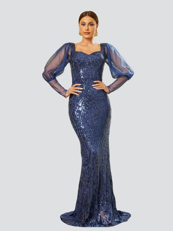 Time to Snag a Bargain!Time to Snag a Bargain!Mermaid Panel Sequin Evening Dress RH30634