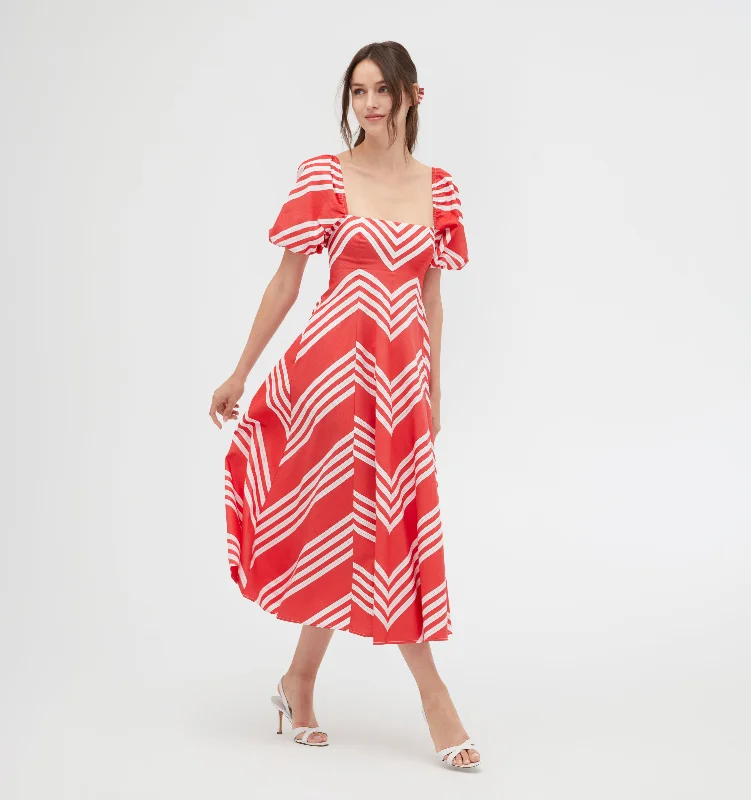 Get the Best for Less!Get the Best for Less!The Matilda Dress - Red Stripe