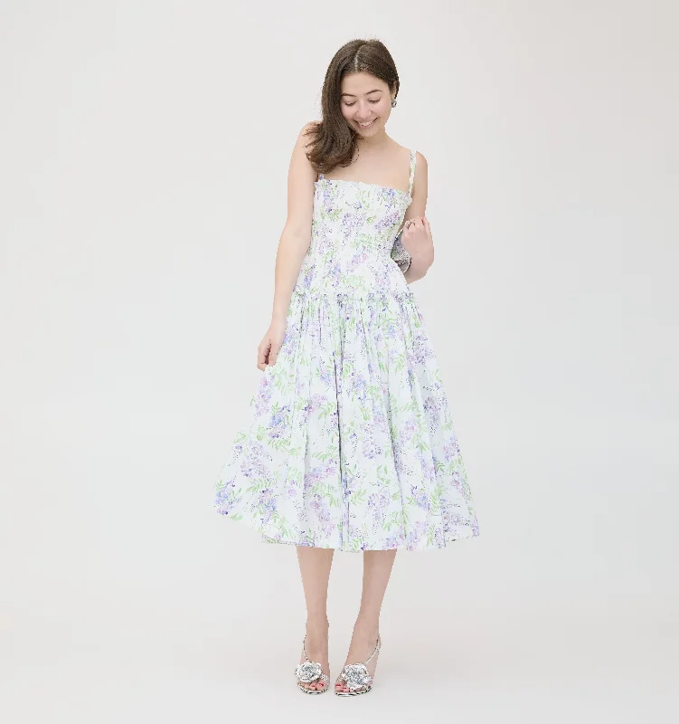 Huge Price Cuts Await!Huge Price Cuts Await!The Seraphina Midi Nap Dress - Wisteria