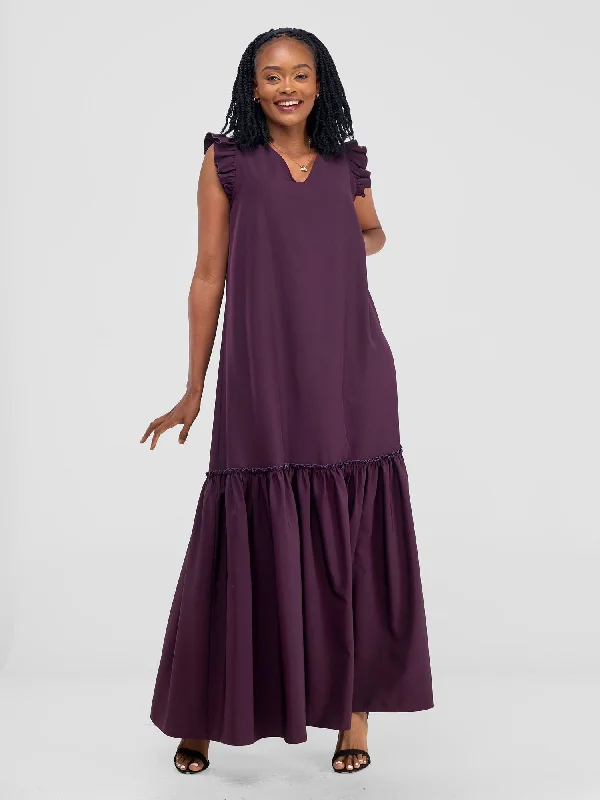 Shop Today, Save Tomorrow!Shop Today, Save Tomorrow!Nasinka V-Neck Maxi Dress - Burgundy Shop Today, Save Tomorrow!Shop Today, Save Tomorrow!Nasinka V-Neck Maxi Dress - Burgundy