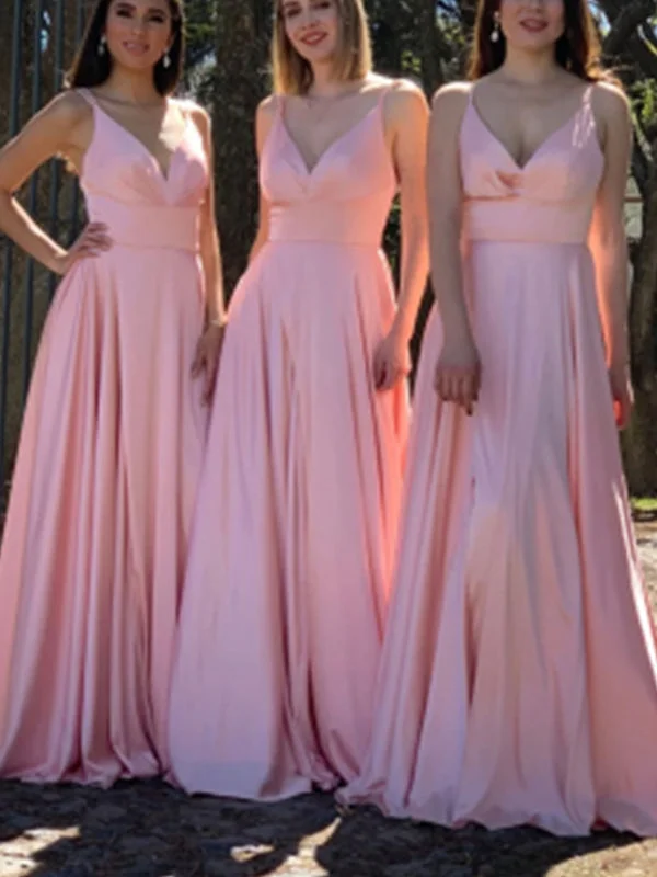 Shop Early, Save Big!Shop Early, Save Big!A-line Pink Spaghetti Straps Elegant Formal Long Bridesmaid Dresses BD030 Shop Early, Save Big!Shop Early, Save Big!A-line Pink Spaghetti Straps Elegant Formal Long Bridesmaid Dresses BD030