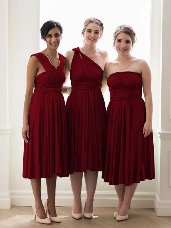 Shop More, Spend Less!Shop More, Spend Less!Dark Red Convertible Short Bridesmaid Dresses Shop More, Spend Less!Shop More, Spend Less!Dark Red Convertible Short Bridesmaid Dresses