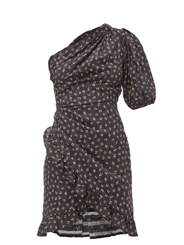 Get More, Spend Less – Shop Now!Get More, Spend Less – Shop Now!Esthera Floral-Dot棉质斗篷迷你连衣裙