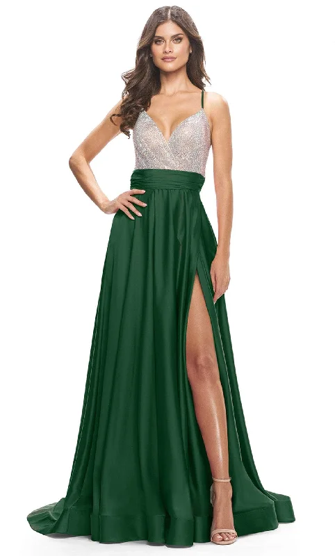 Exclusive Deals Just for You!Exclusive Deals Just for You!La Femme 31592 - Beaded Satin A-Line Prom Dress