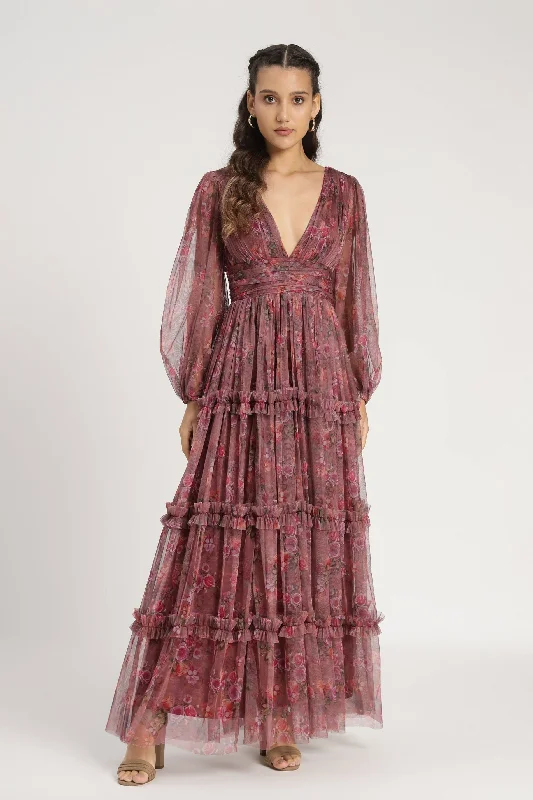 Save More with Every Purchase!Save More with Every Purchase!Lydia Maxi Dress in Purple Floral Save More with Every Purchase!Save More with Every Purchase!Lydia Maxi Dress in Purple Floral