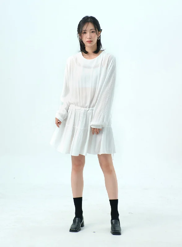 Great Deals, Just for You!Great Deals, Just for You!Mesh Tiered Mini Dress OY316