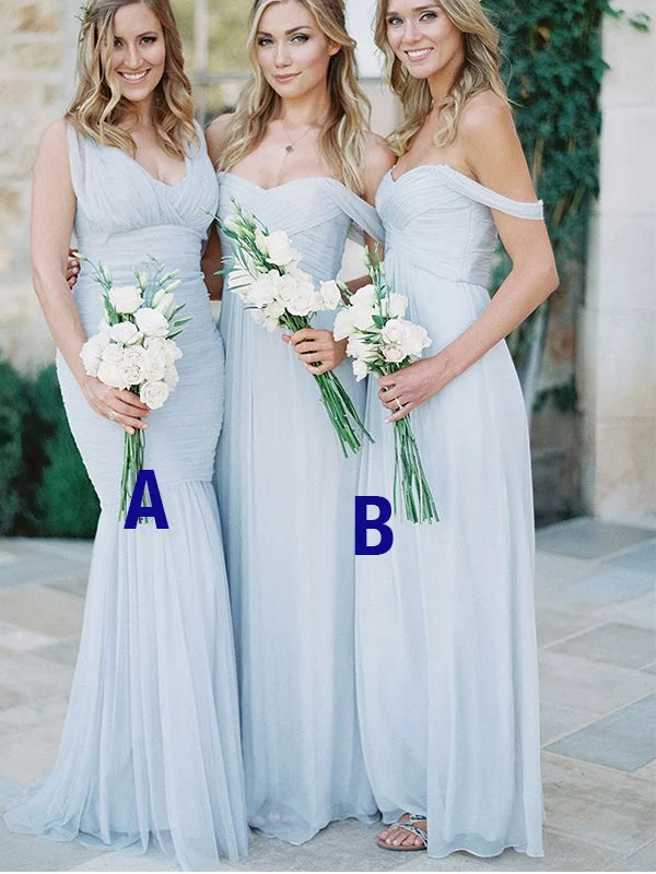 Seasonal Sale – Shop Now!Seasonal Sale – Shop Now!Mismatched Tulle Mermaid Blue Elegant Long Bridesmaid Dresses BD037 Seasonal Sale – Shop Now!Seasonal Sale – Shop Now!Mismatched Tulle Mermaid Blue Elegant Long Bridesmaid Dresses BD037