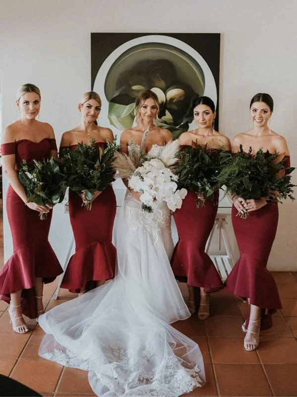 Exclusive Offers You’ll Love!Exclusive Offers You’ll Love!Off Shoulder Long Mermaid Dark Red Bridesmaid Dresses Exclusive Offers You’ll Love!Exclusive Offers You’ll Love!Off Shoulder Long Mermaid Dark Red Bridesmaid Dresses