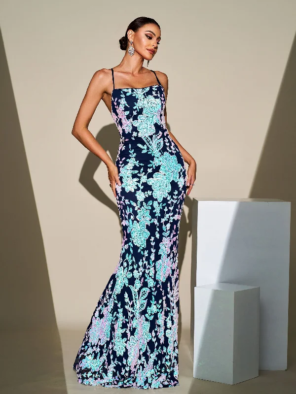 Score Huge Discounts Today!Score Huge Discounts Today!Open Back Lace-up Floral Sequin Dress RM21525 Score Huge Discounts Today!Score Huge Discounts Today!Open Back Lace-up Floral Sequin Dress RM21525