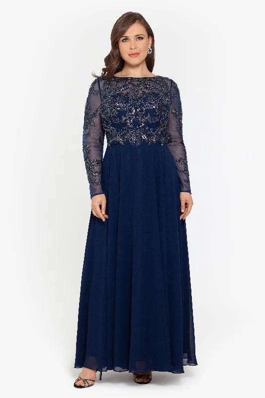 Your Shopping Wish, Our Discount Command!Your Shopping Wish, Our Discount Command!Plus "Mason" Long Sleeve Beaded Chiffon Gown Your Shopping Wish, Our Discount Command!Your Shopping Wish, Our Discount Command!Plus "Mason" Long Sleeve Beaded Chiffon Gown