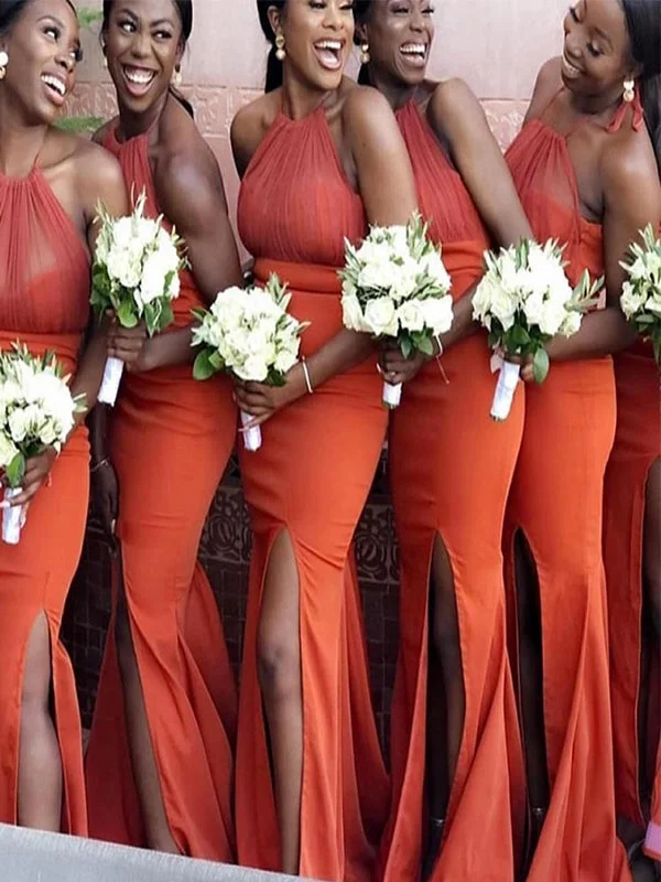 Buy More, Pay Less!Buy More, Pay Less!Popular Halter Orange Mermaid Long Bridesmaid Dresses BD009 Buy More, Pay Less!Buy More, Pay Less!Popular Halter Orange Mermaid Long Bridesmaid Dresses BD009