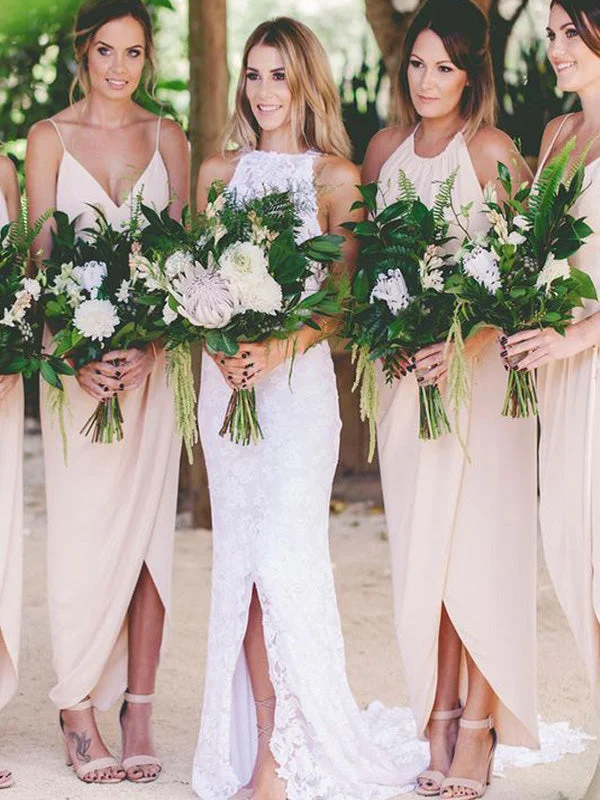 Stock Up and Save!Stock Up and Save!Short Blush Pink Spaghetti Straps Simple Bridesmaid Dresses BD018 Stock Up and Save!Stock Up and Save!Short Blush Pink Spaghetti Straps Simple Bridesmaid Dresses BD018