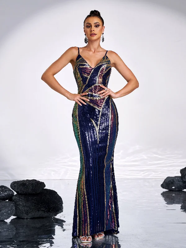 Hot Deals You Can’t Resist!Hot Deals You Can’t Resist!Sexy Spaghetti Sequin Prom Maxi Dress M01760