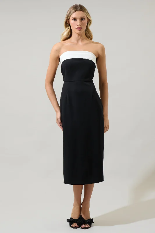 Find the Best Deals Here!Find the Best Deals Here!Stella Strapless Color Block Midi Dress Find the Best Deals Here!Find the Best Deals Here!Stella Strapless Color Block Midi Dress
