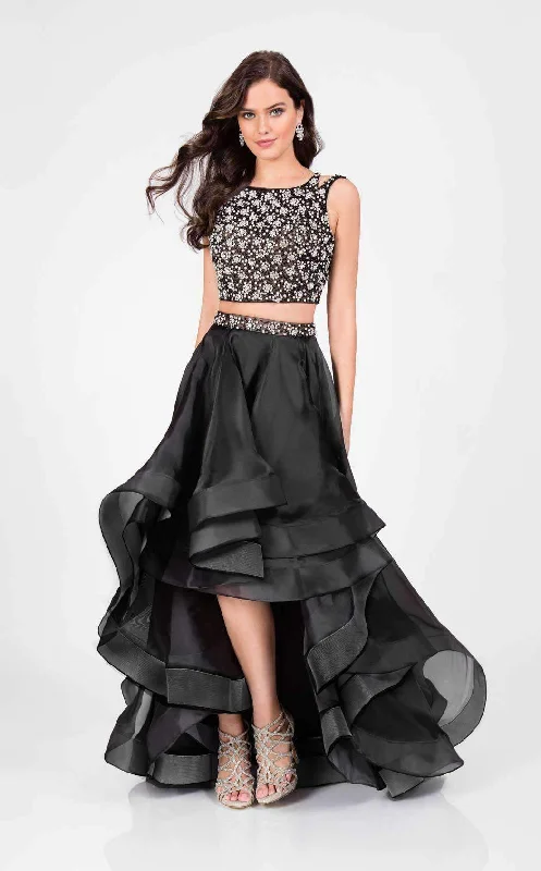 Incredible Savings Inside!Incredible Savings Inside!Terani Couture - 1711P2692 Two Piece Embellished High Low A-line Dress